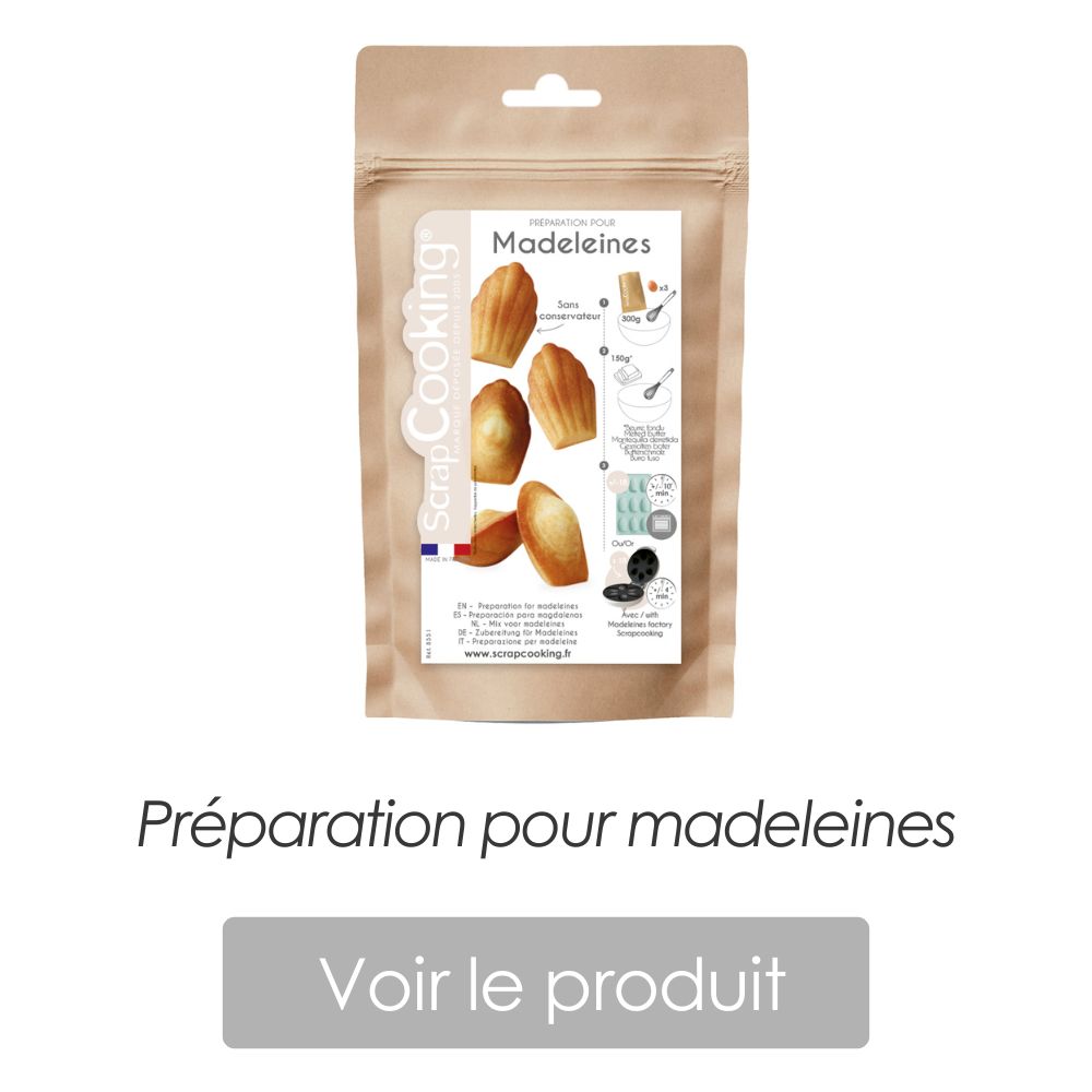 Préparation pour madeleines prête à l'emploi recette - ScrapCooking